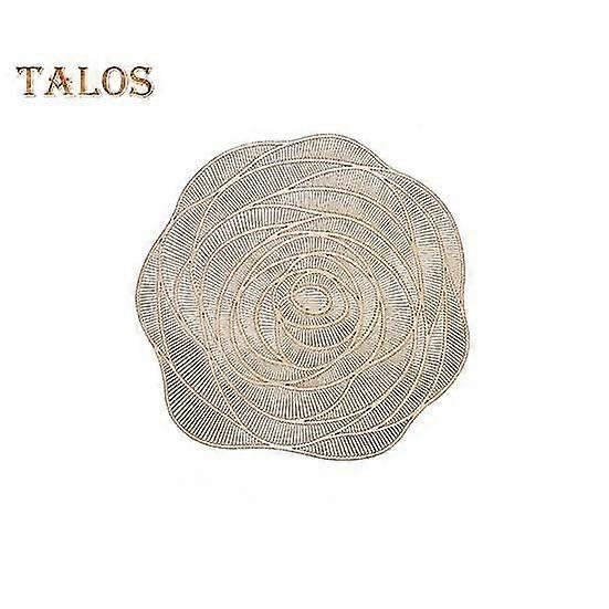 Placemat Hollow Out Design Heat Resistant Practical Good Rose Flower Shaped Table Mat for Dorm
