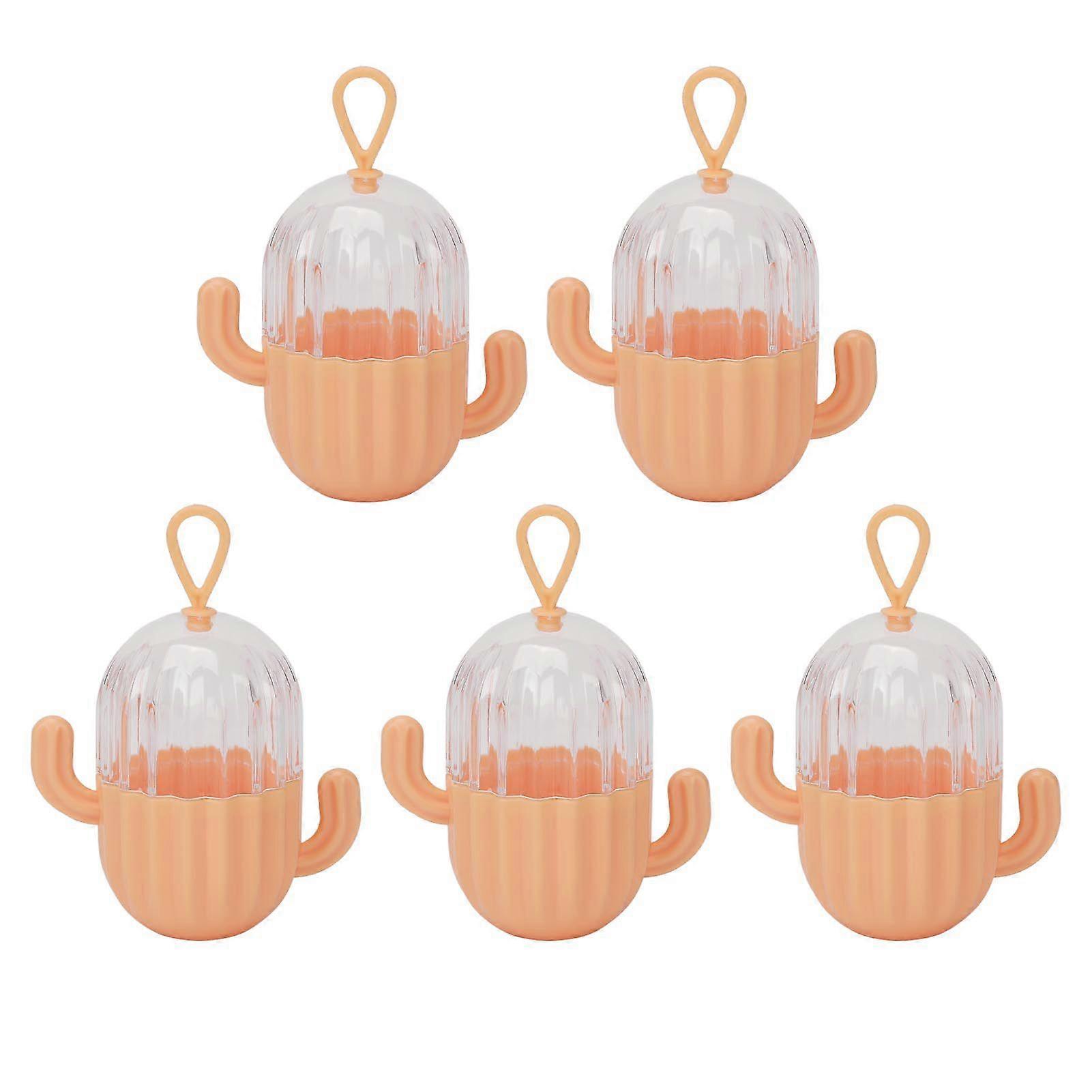 2025 Latest Model Makeup Sponge Case Transparent Lid Cactus Shape Multifunctio...