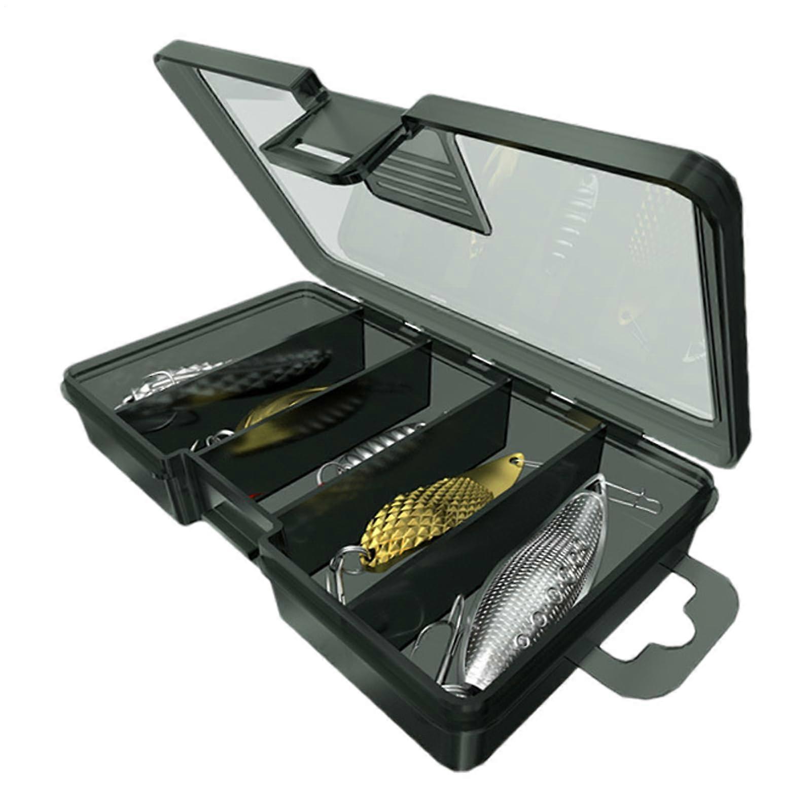 Lure Box  Compact Fishing Tackle Box for Bait, Hooks  Small Gear