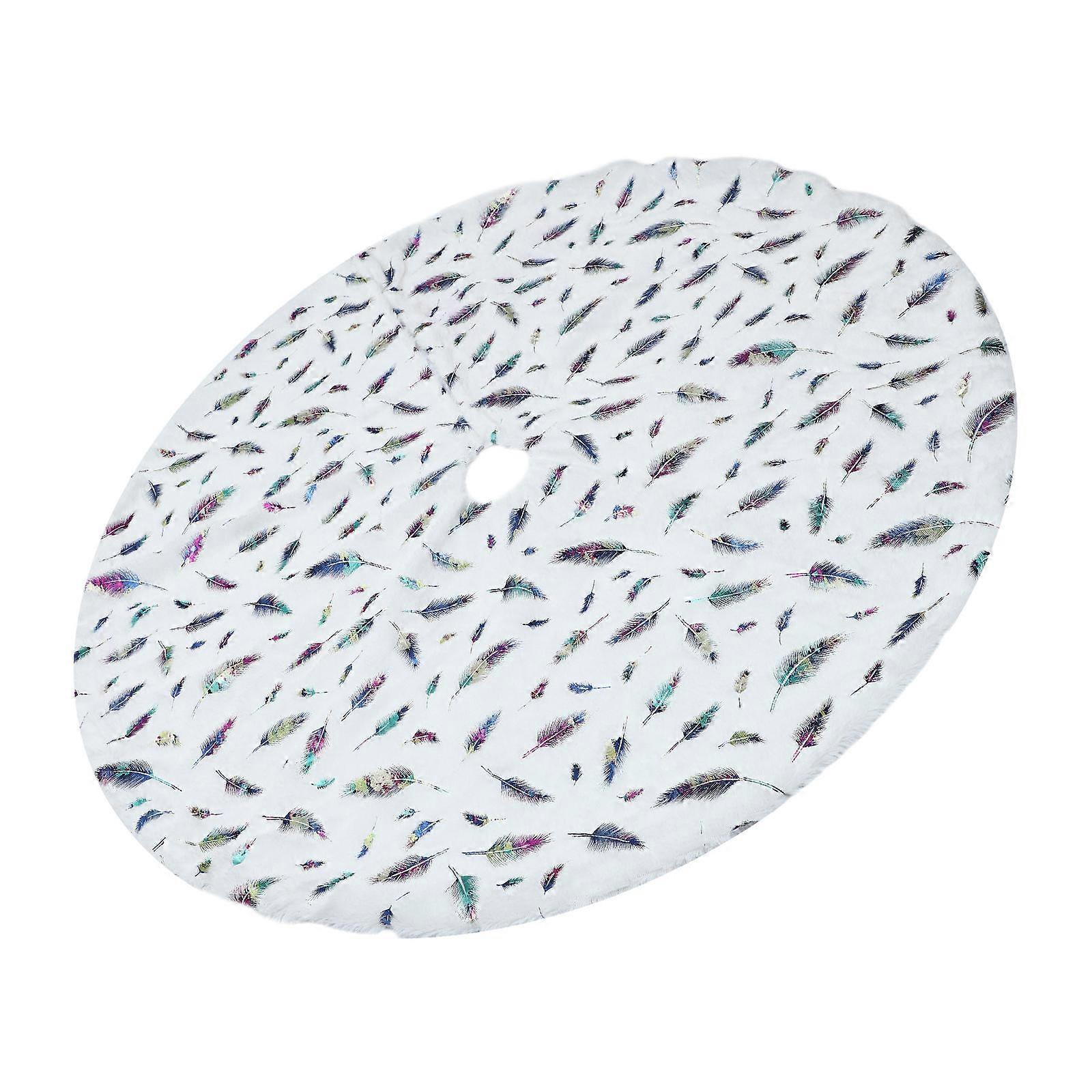 Box Tree Skirt Christmas Tree Skirt Multi-Colored 90X90X1CM Festive Design Home Decoration 1Pc