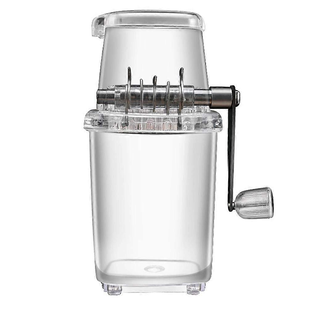 Manual Ice Crusher for Snow Cones or Slushies, Snow Cones and Shaved Ice Machine, Clear Ice Crusher Machine for Home (f8oz25g10g28)