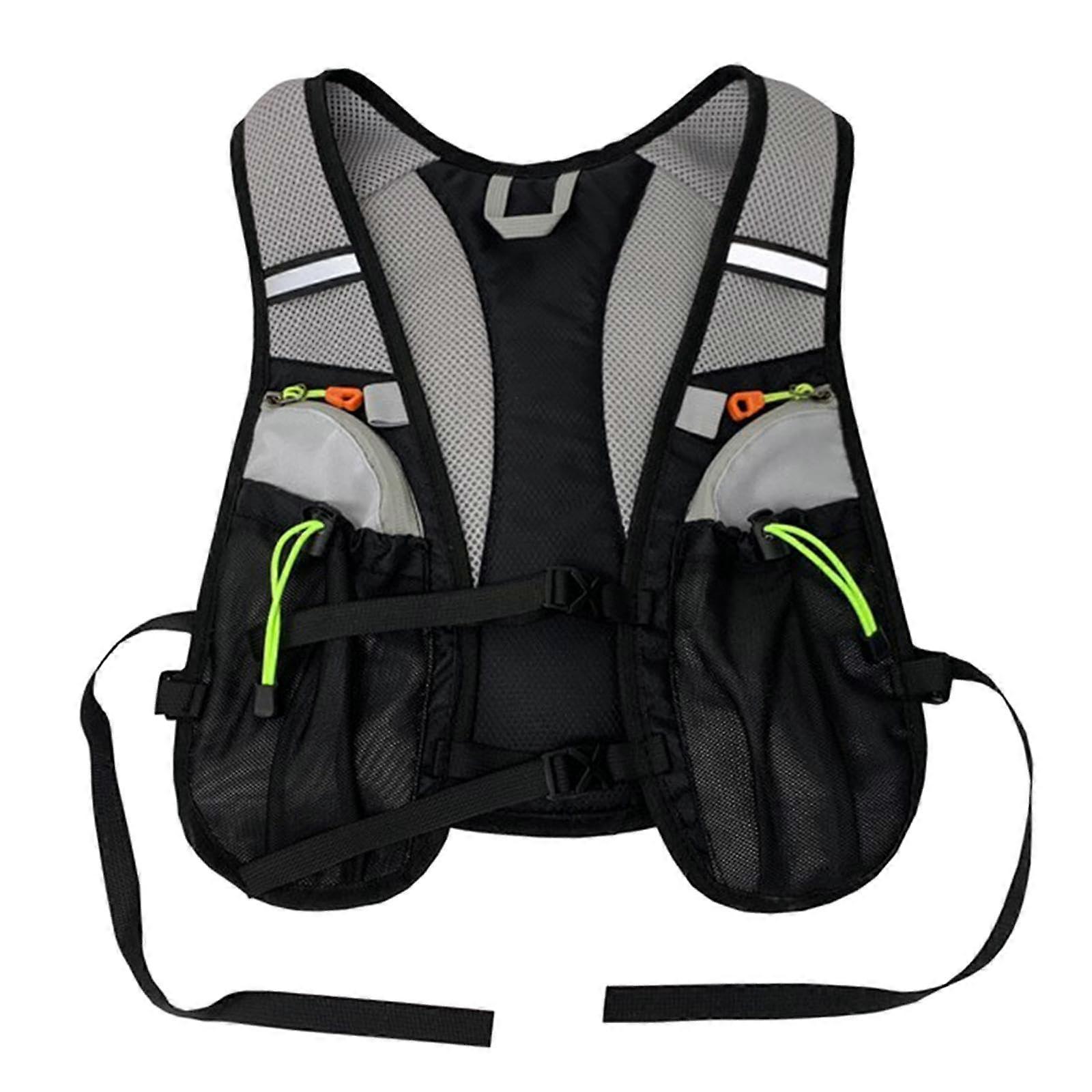 Lightweight running vest, Oxford fabric with pocket, portable sports chest pack for women and men, phone holder.
