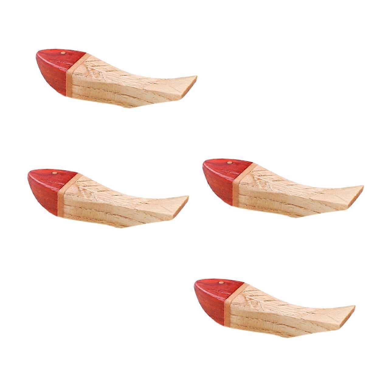 1 Set of Chopstick Rest in Fish Shape Party Chopstick Holder for Worktop in the Kitchen Unusual Serving Rack for Seafood Pack of 4