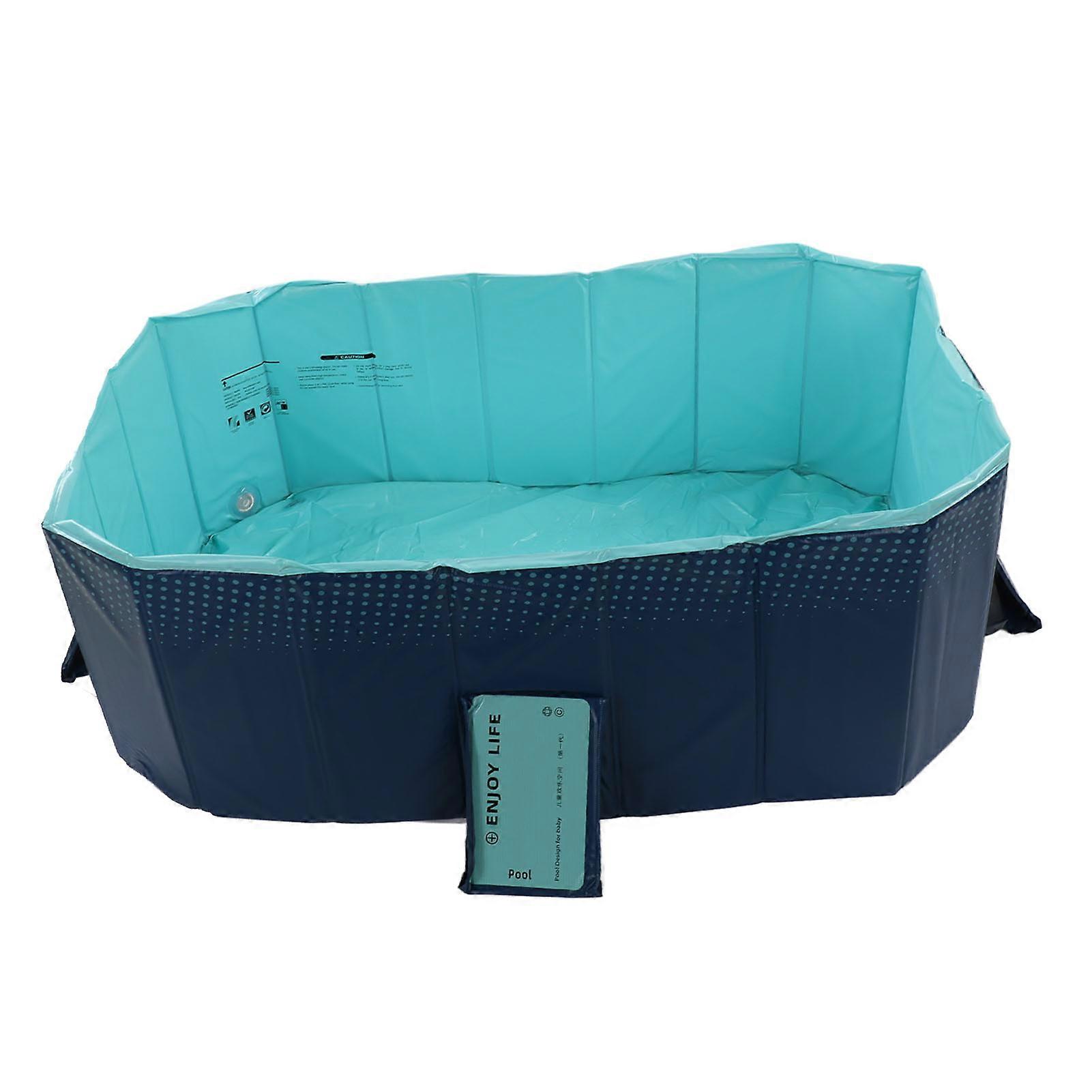 Foldable Swimming Pool Folding Oversize Bath Pool Inflation Free for Home Outdoor 1.6m / 5.25ft 