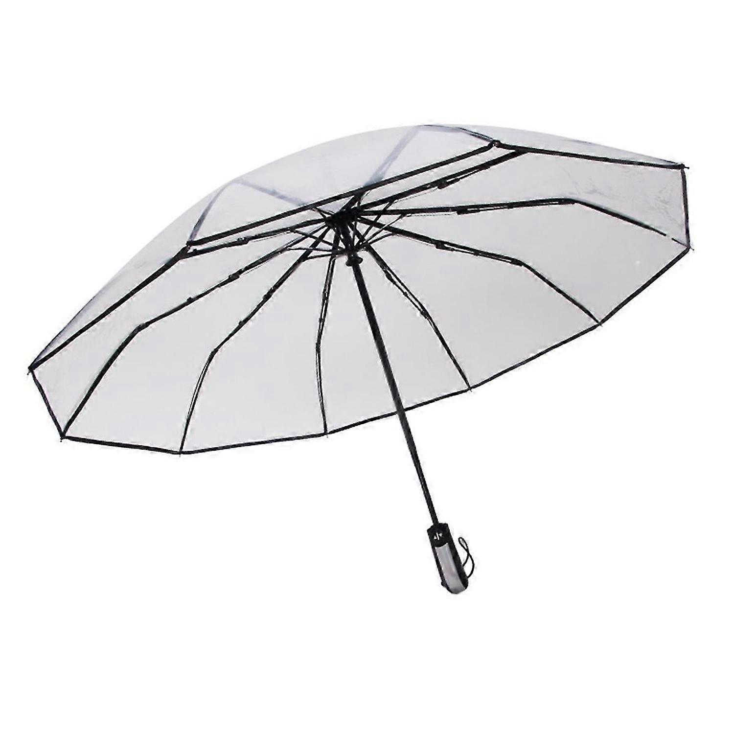 Automatic  parent Pocket Umbrellas Clear Umbrellas Foldable Bridal Umbrellas for Wedding Windpro