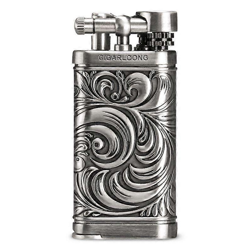 Pipe Special Lighter, Windproof Direct Impact Retro Bronze Travel Portable Lighter