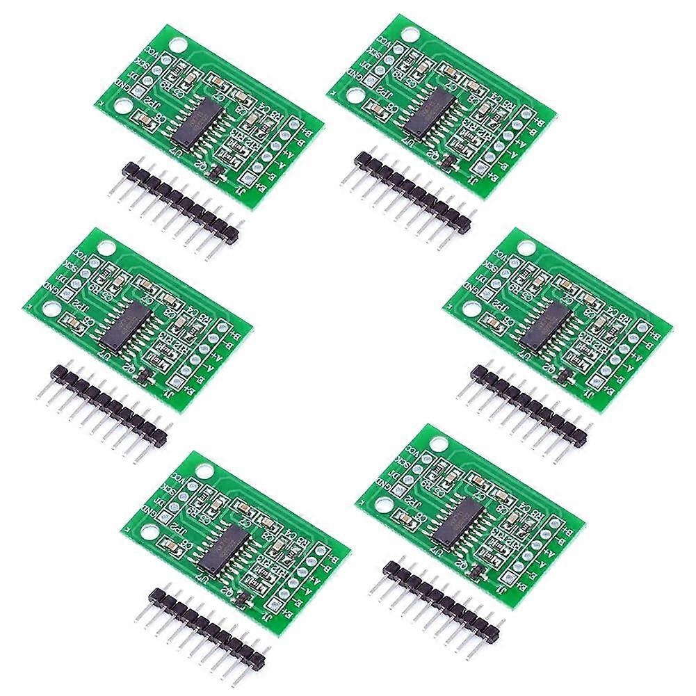 HX711 Weight Pressure Sensor Module 24-Bit Dual Channel Load Cell Amplifier 6 Pack for High Precision Weighing Applications