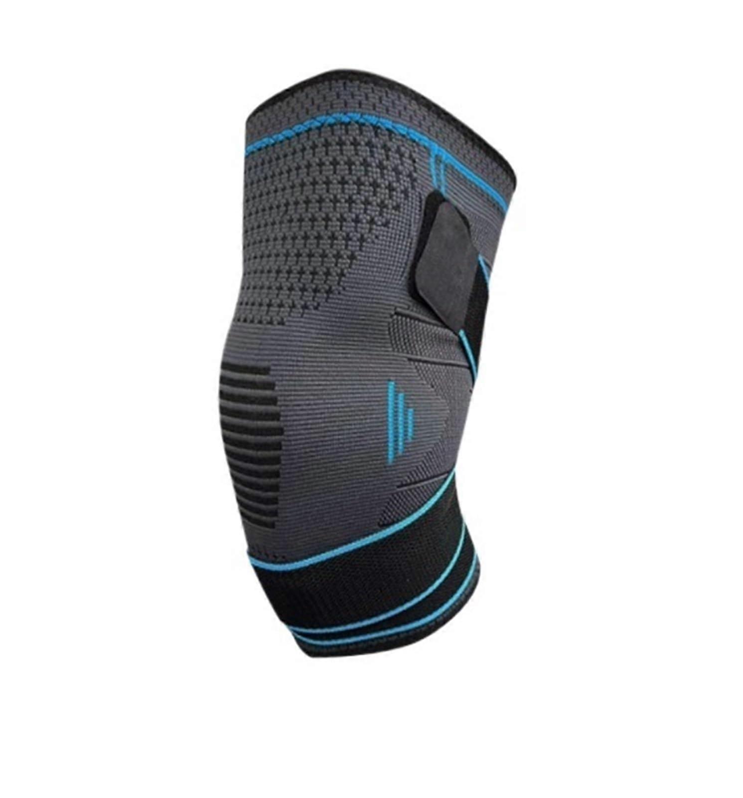 Knee Pads for Sports, Compression Knee Bandages for Mountaineering and Basketball - Blue, XL Size