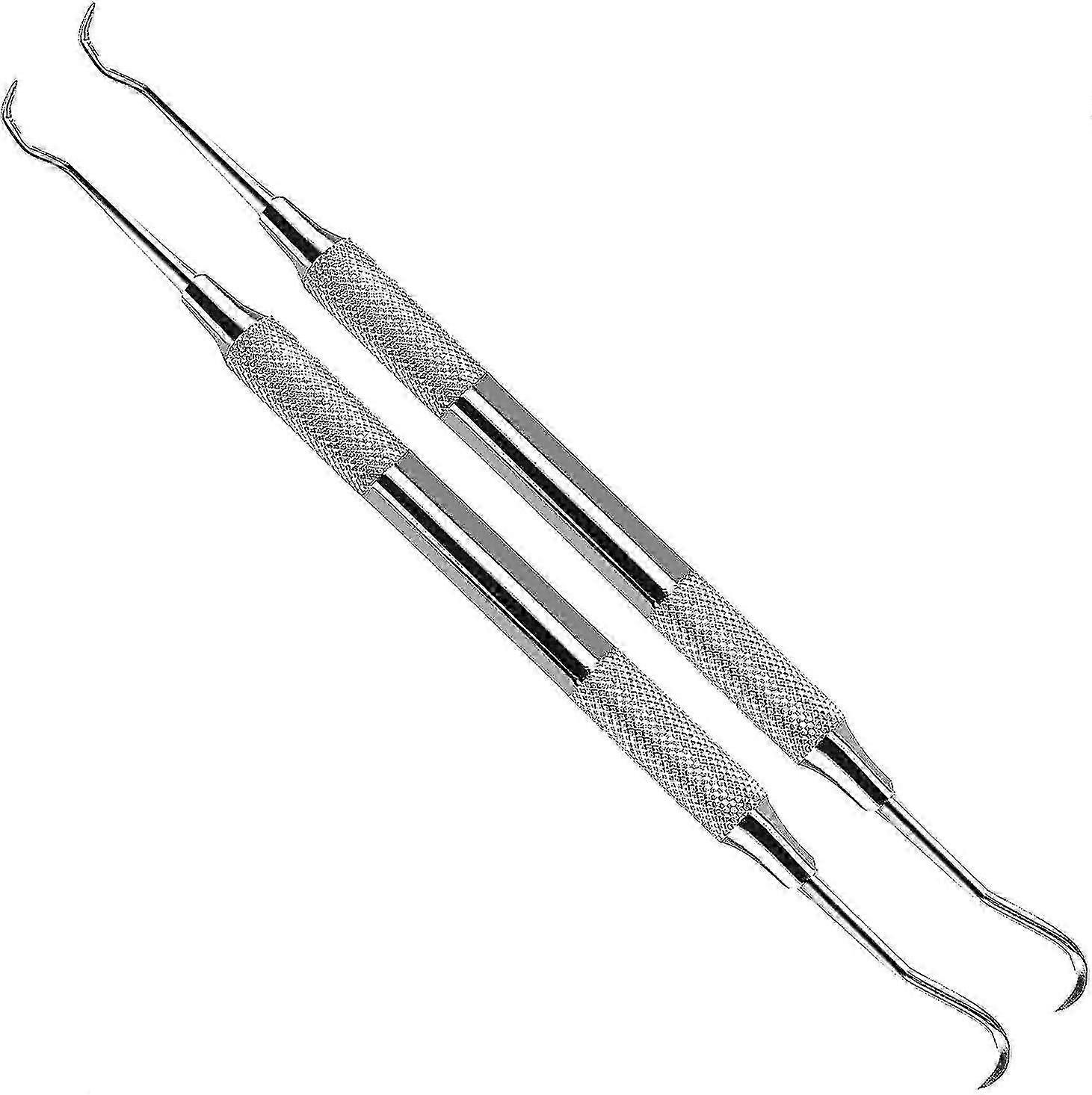 Outil de raclure de tartre dentaire professionnel - Pic dentaire, dissolvant de tartre à double extrémité pour les dents, la plaque