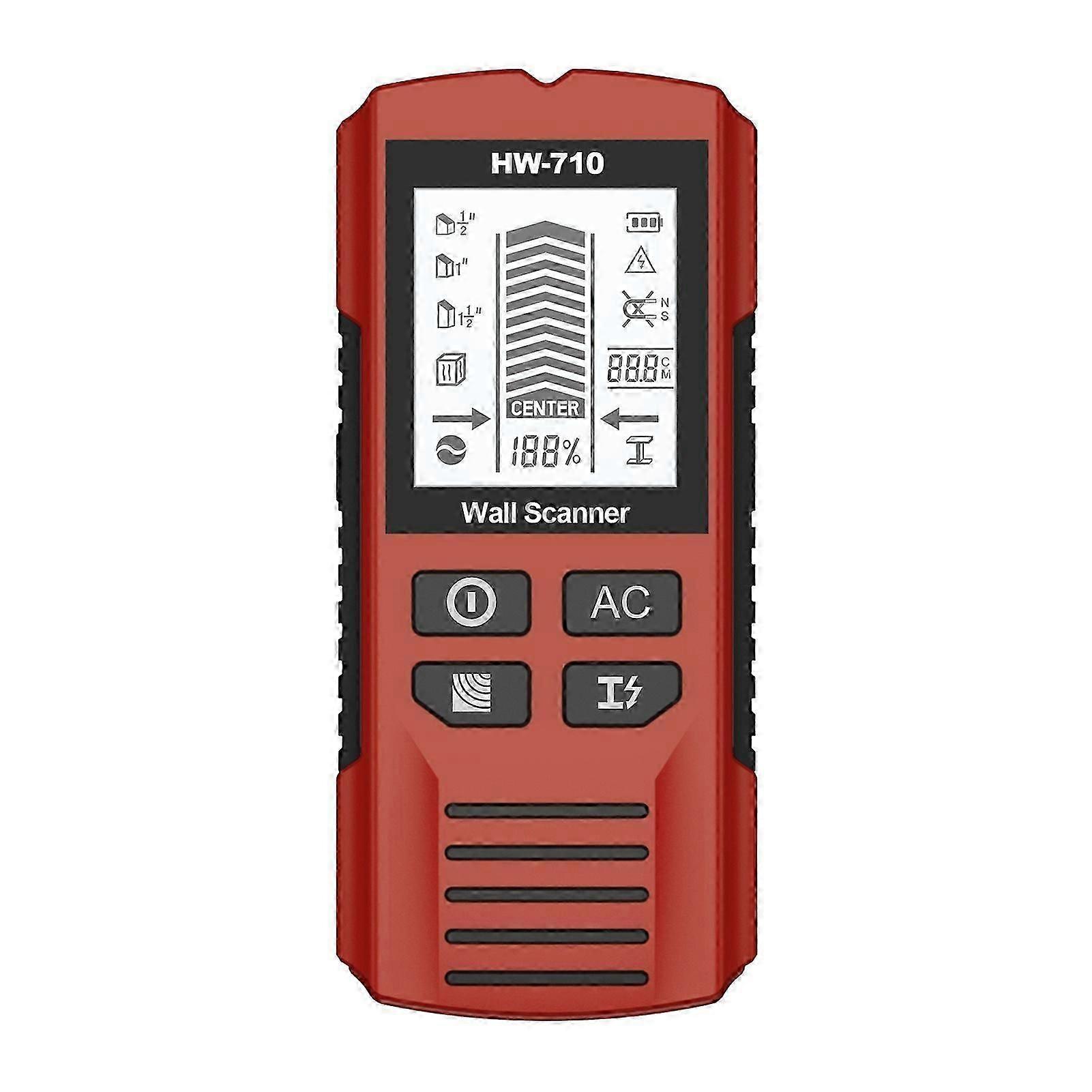 HW-710 Wall Scanner Stud Detector, Fast-Acting Wires Pipe Power Detector Studs Metal Finder Tool