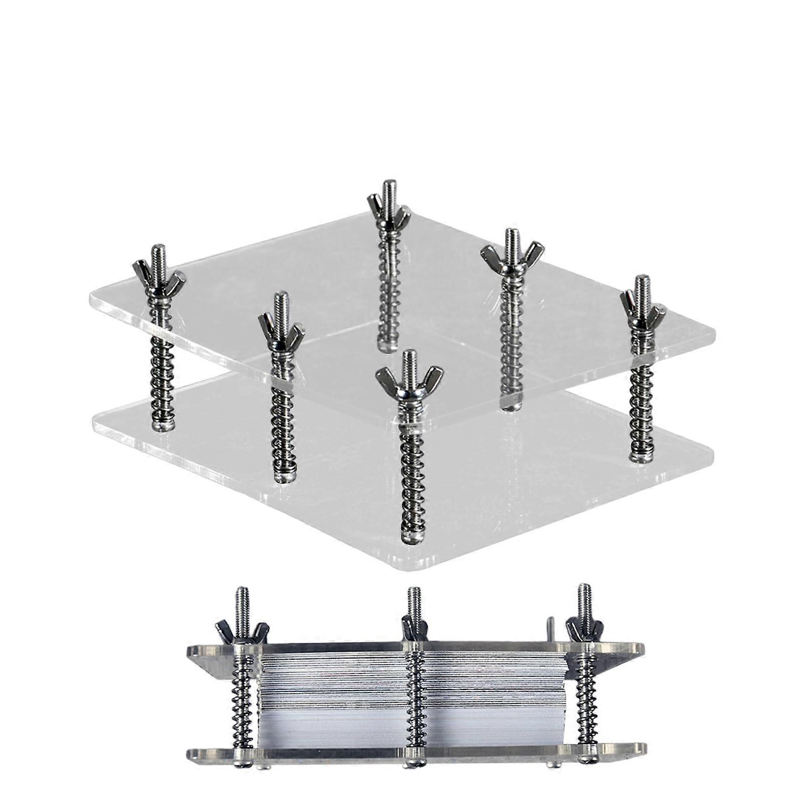 Card , card flat press  Transparent curvature corrector made of acrylic card, portable card smoothing tool