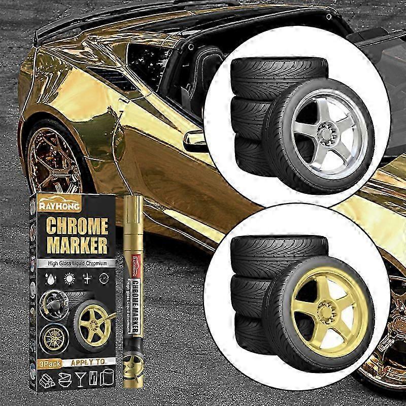 Scratch Resistant Tire Graffiti Color Change Marker Pen Universal Car Diy Plating Inscription Pen