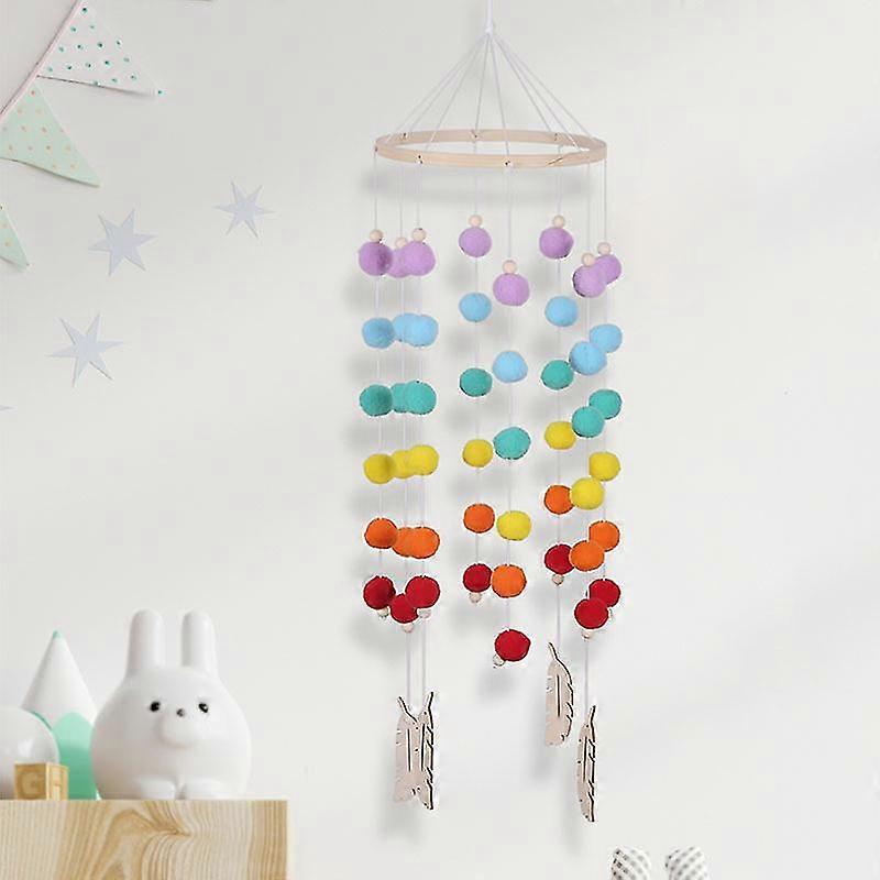 Mobile for Bed, Felt Ball, Oil Bell, Bed Bell, Rattle Toy, Hanging Ornaments, Oil Chime - Suitable for Certain Brand - Ms7607