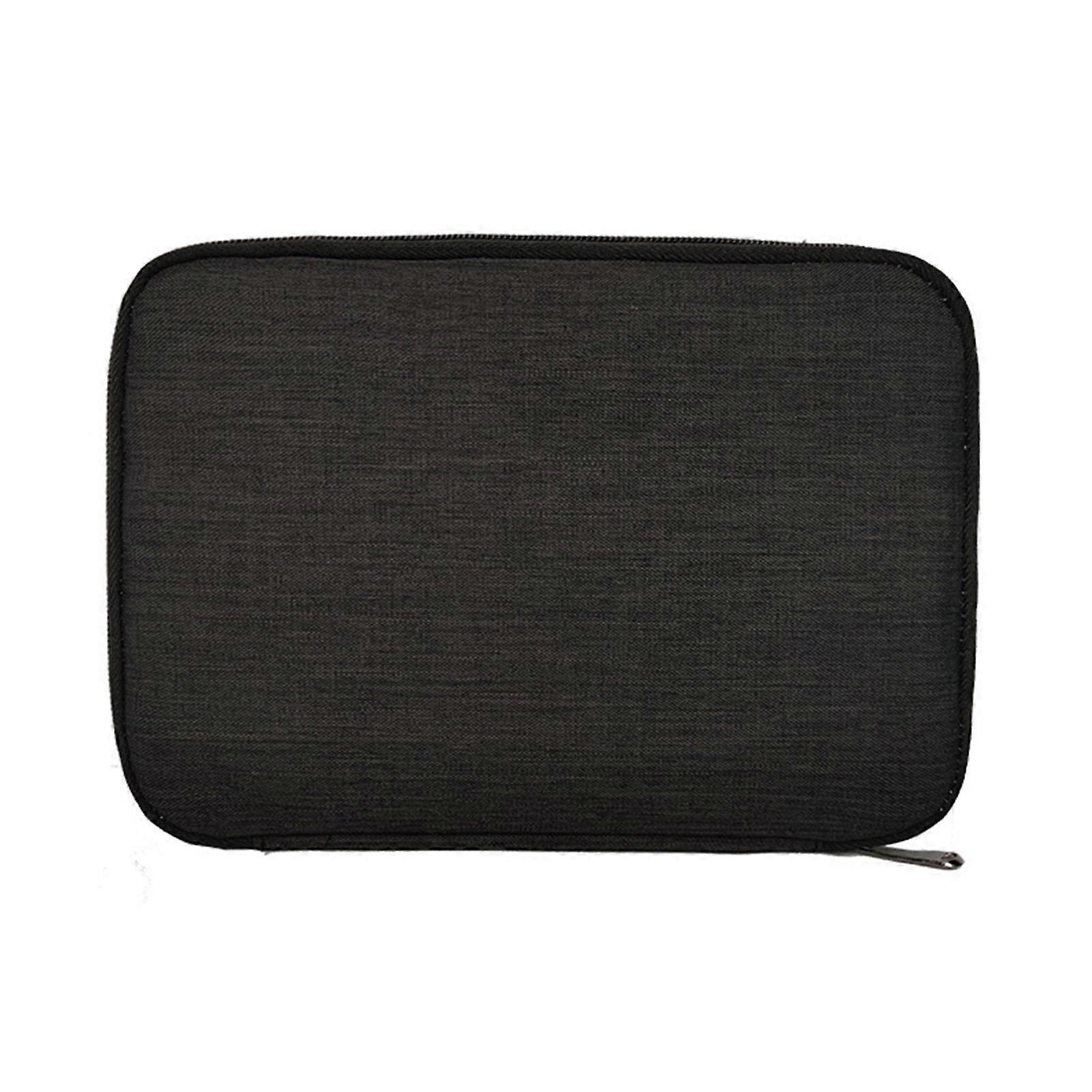 Watch Strap Organizer Bag with 2 Smartwatch Pockets, Travel Carry Case for 10-15 Straps, Grey Polyester