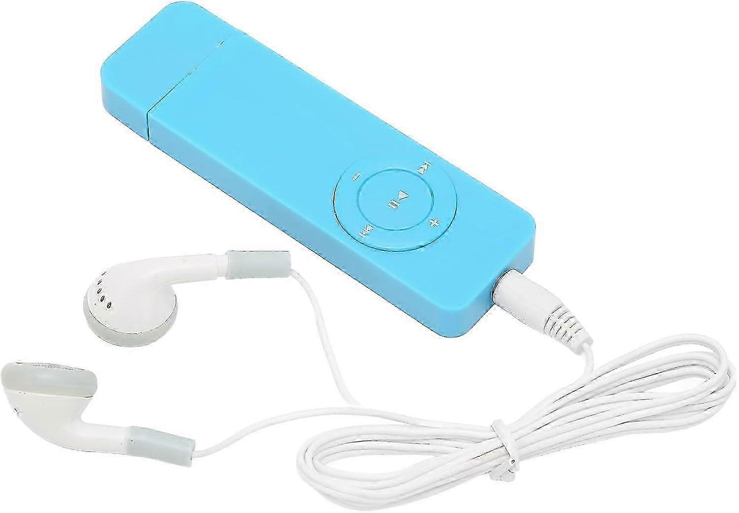 MP3 Player (Blue), Student USB MP3 Player Children's MP3 Player Walkman Lossless Insert Memory Card Expandable up to 64GB Not included, Suitable for