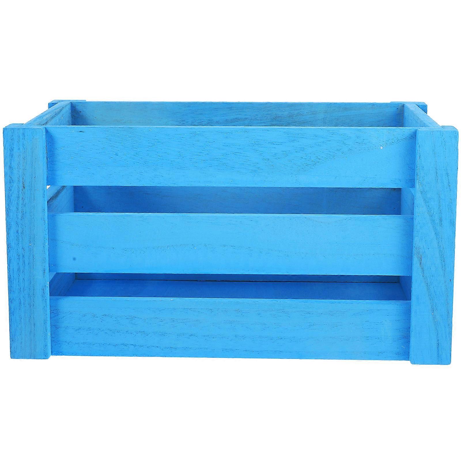 Desktop Sundries Storage Box Wooden Crate Home Rectangular Simple Wood Design .00X20.00X16.00CM 1Pack