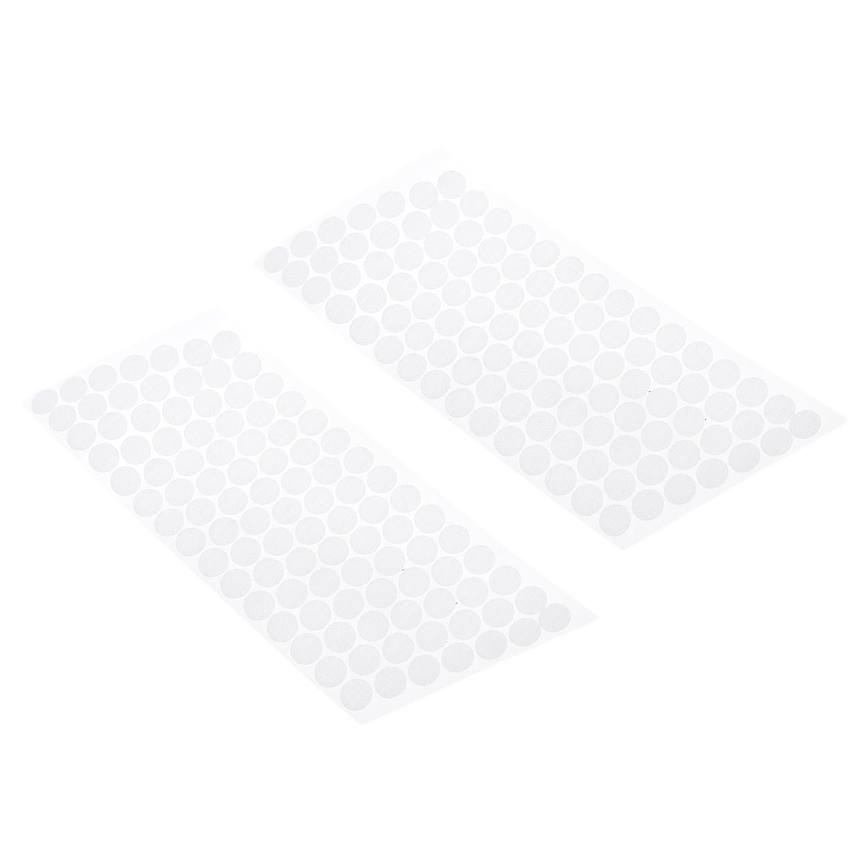 200pcs Self Adhesive Round Dot Tapes White Hook and Loop Stickers for Craft DIY Strong Adhesive Easy Peel Durable Material