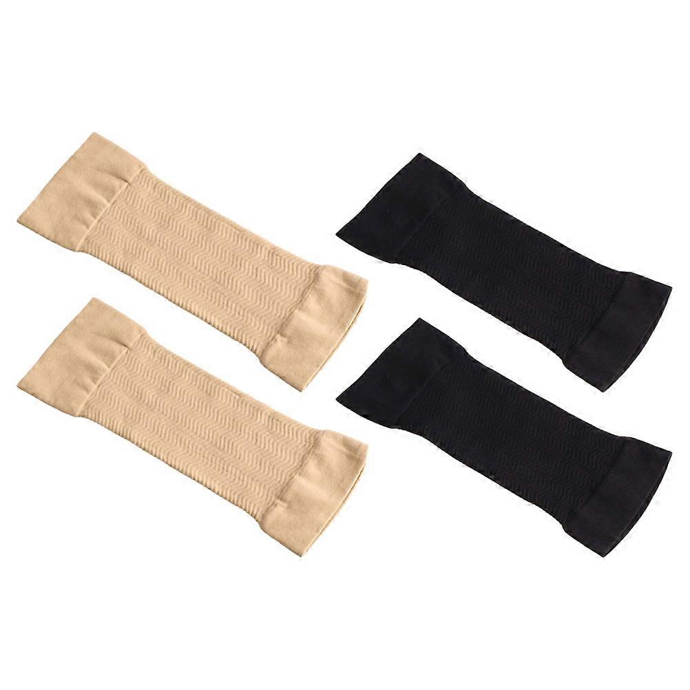 Compression Sleeves Women Arm Edema Improvement Nylon 2Pcs