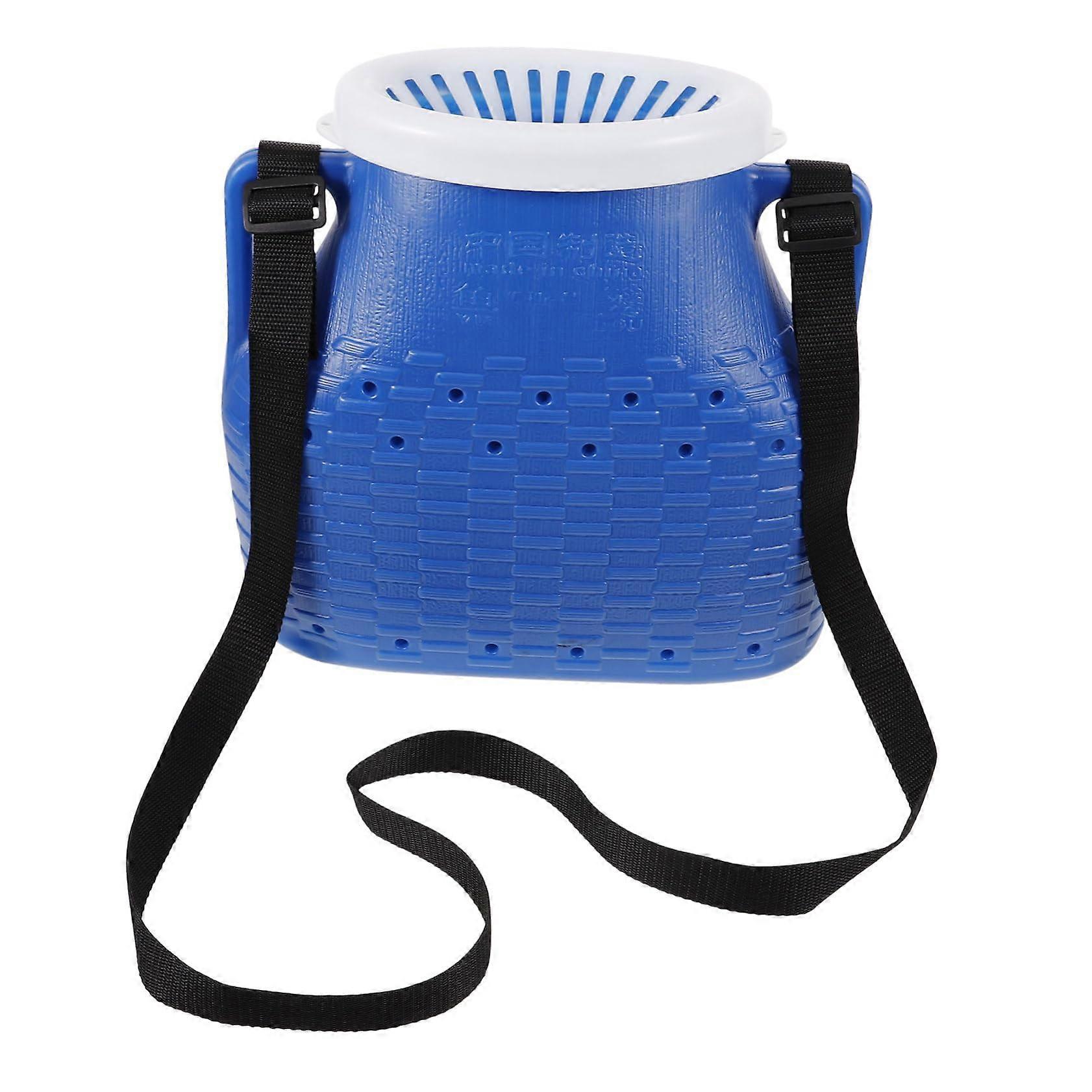 Professional Fish Container Reinforced Multifunctional Shrimp Basket Fishing Bucket with Practical Design for Fishing