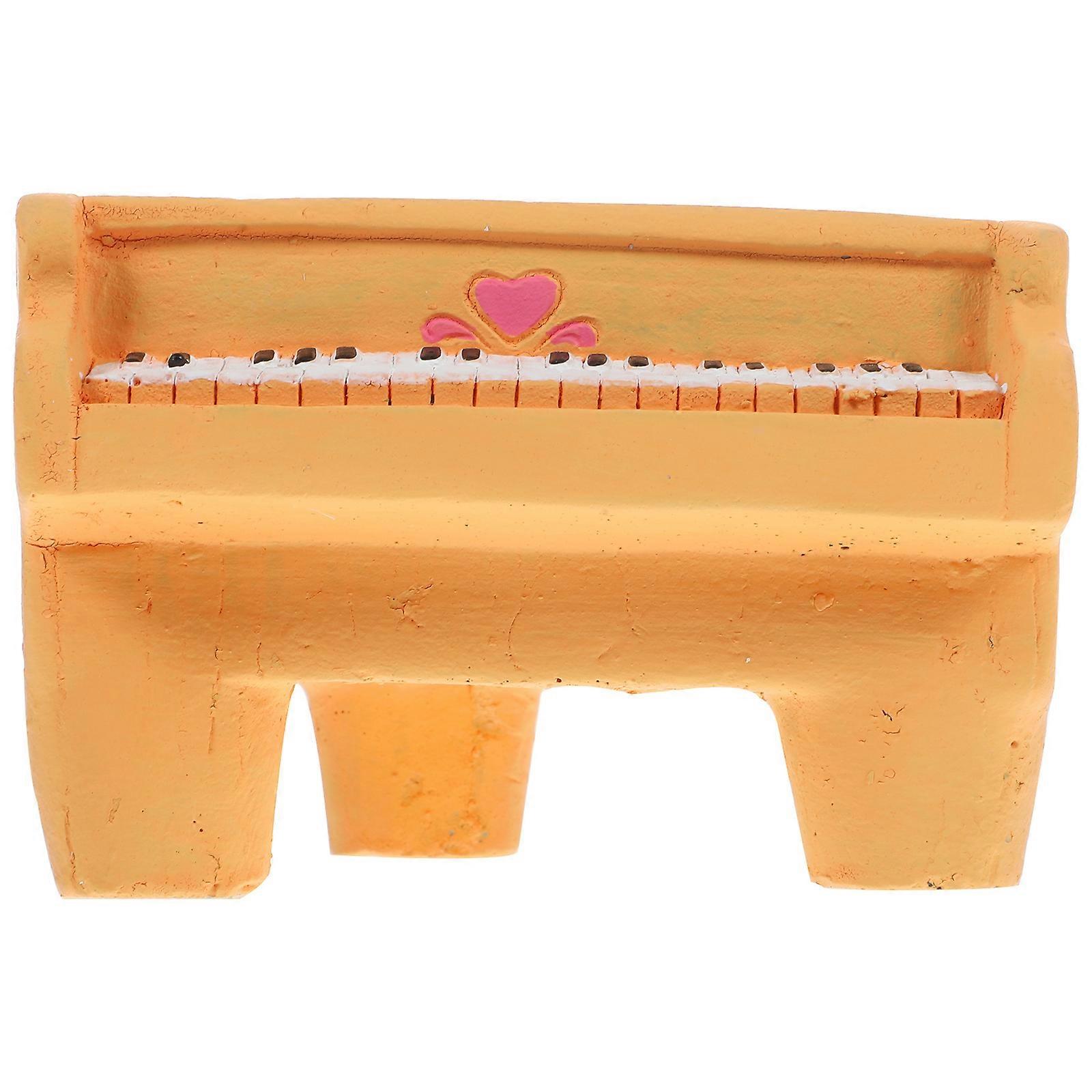 Succulent Flowerpot Cement Piano Shape Planter for Storage Use