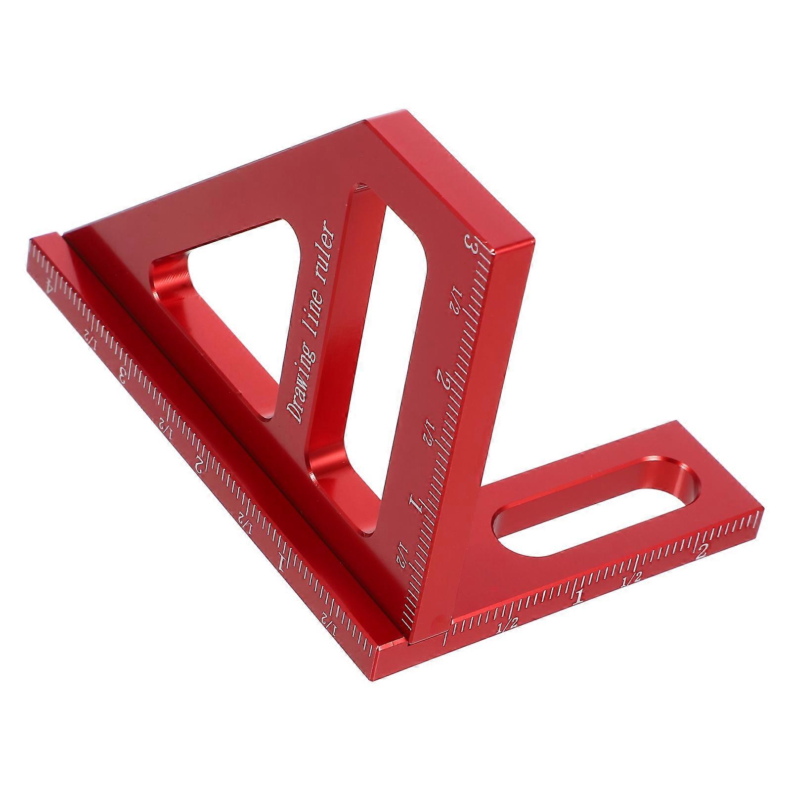 Durable 90 Degree Triangle Woodworking Ruler – Multi Angle Measuring Tool for Carpentry & Construction