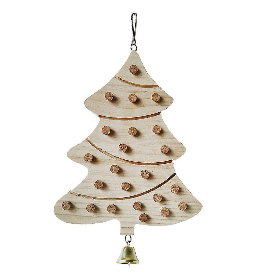 Bird Cork Wooden Toy for Parrots - Medium Cork Chew Toy for Treat Hiding, Intelligence Play, Silver Color