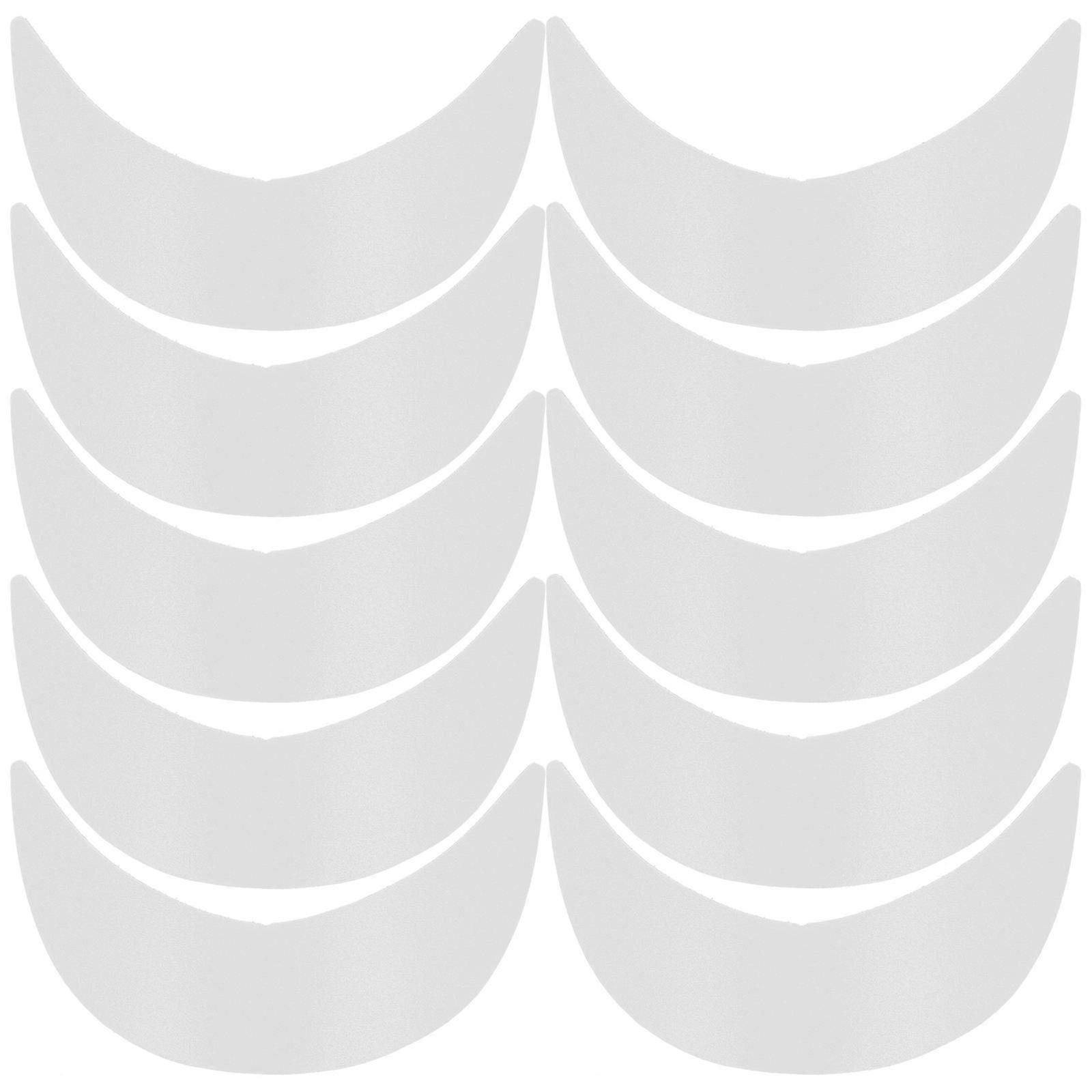 10pcs Durable Baseball Cap Brim Inserts Hat Support Liners Replacement Simple Design Compatible with Caps Practical Accessory for Baseball Hats White