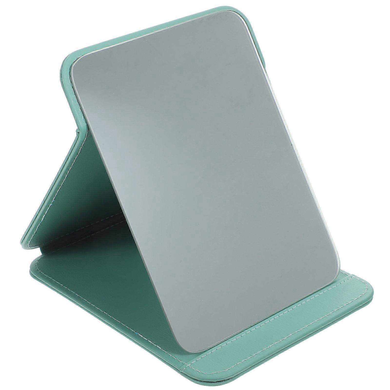 Dressing Mirror Simple Elegant Style Stable Base 20.5X15.5CM Light Green Desktop Mirror 1Pack
