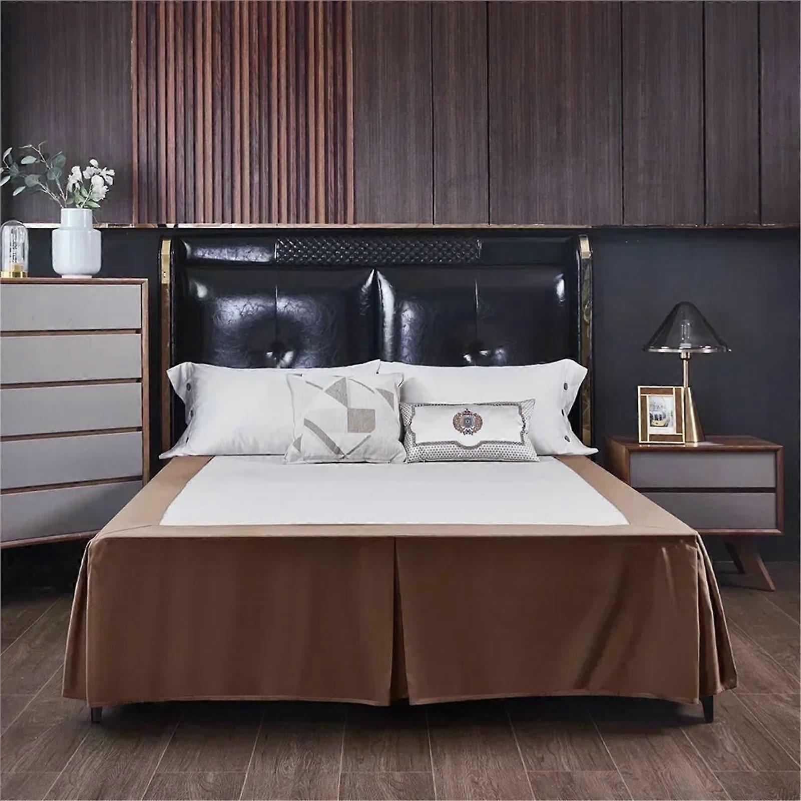 Slatted Frame Protector Bed Skirt, Tailor-Made Elastic Bed Sheet, Soft Comfortable Linen for Twin/Full/Queen/King Sizes, CQ005-33