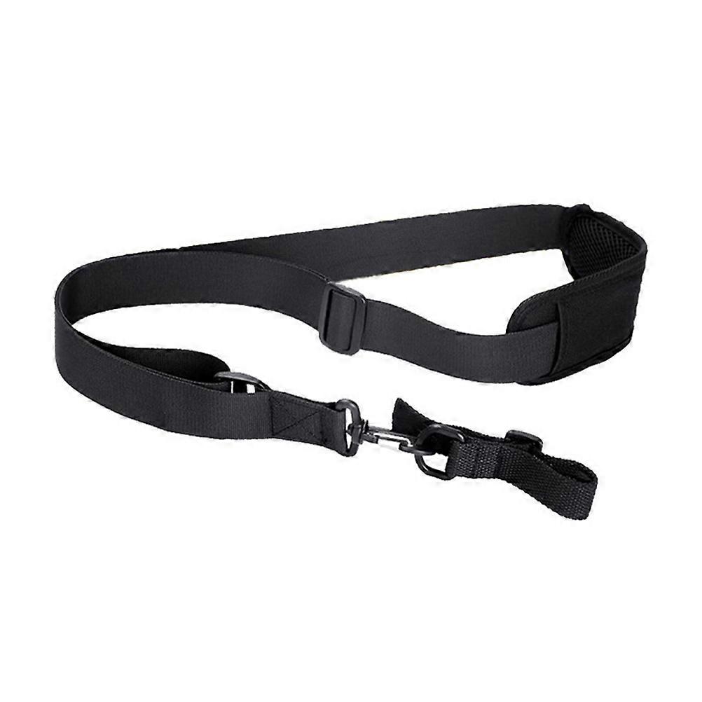 Black Adjustable Lawn Strap for Mower Made of Durable Nylon Reduces Arm Fatigue 1PC