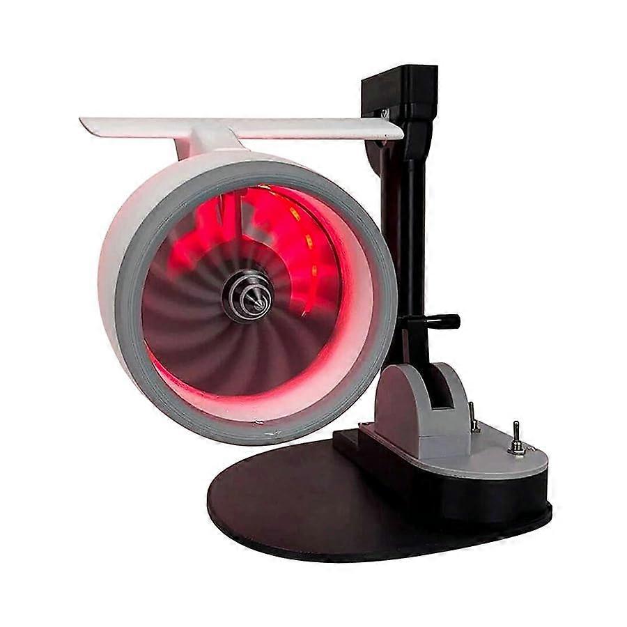 Model of a turbojet engine with reaction for household use, includes a flame device with ultrasonic atomization, exquisite 3Dprinted model