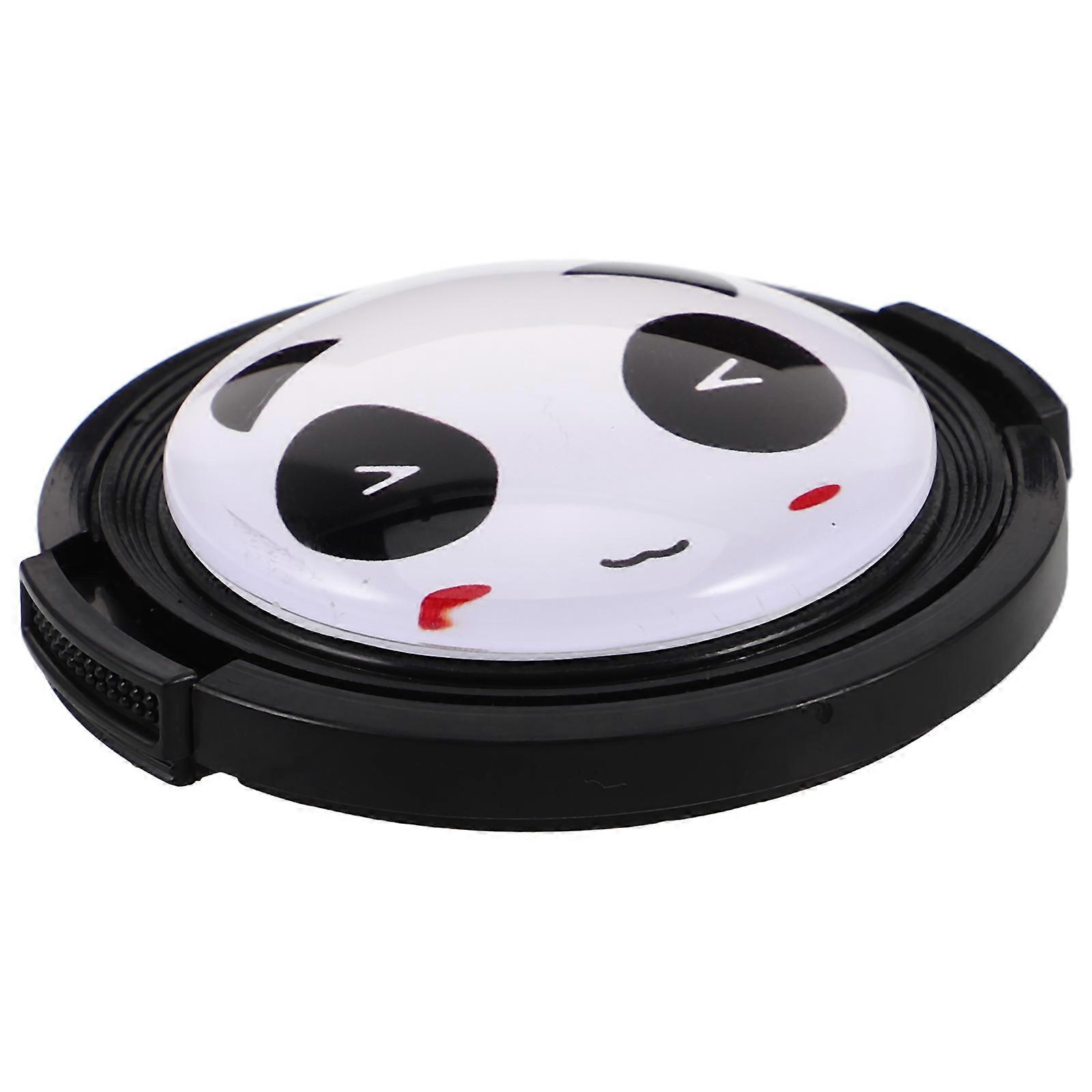 Panda Camera Lens Cap DSLR Front Lens Protector Cover Accessory for Instant & Security Cameras, Plastic Lens Cap