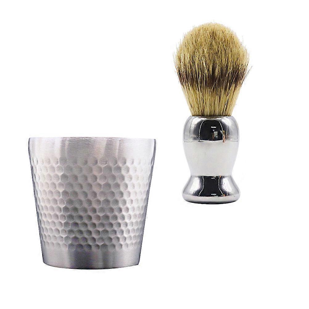 Bread Shaving Kit with Stainless Steel for Men Silver Easy to 1 Set