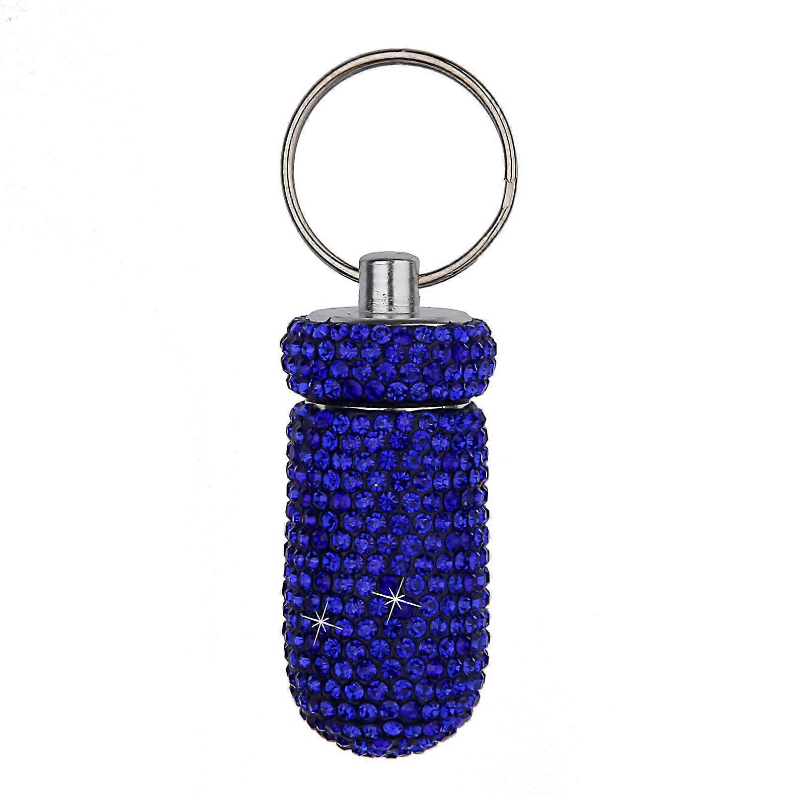 Bubbles Small Pill Holder Aluminium Alloy Container for Daily Use and Outdoor Travel, Portable and Practical Design
