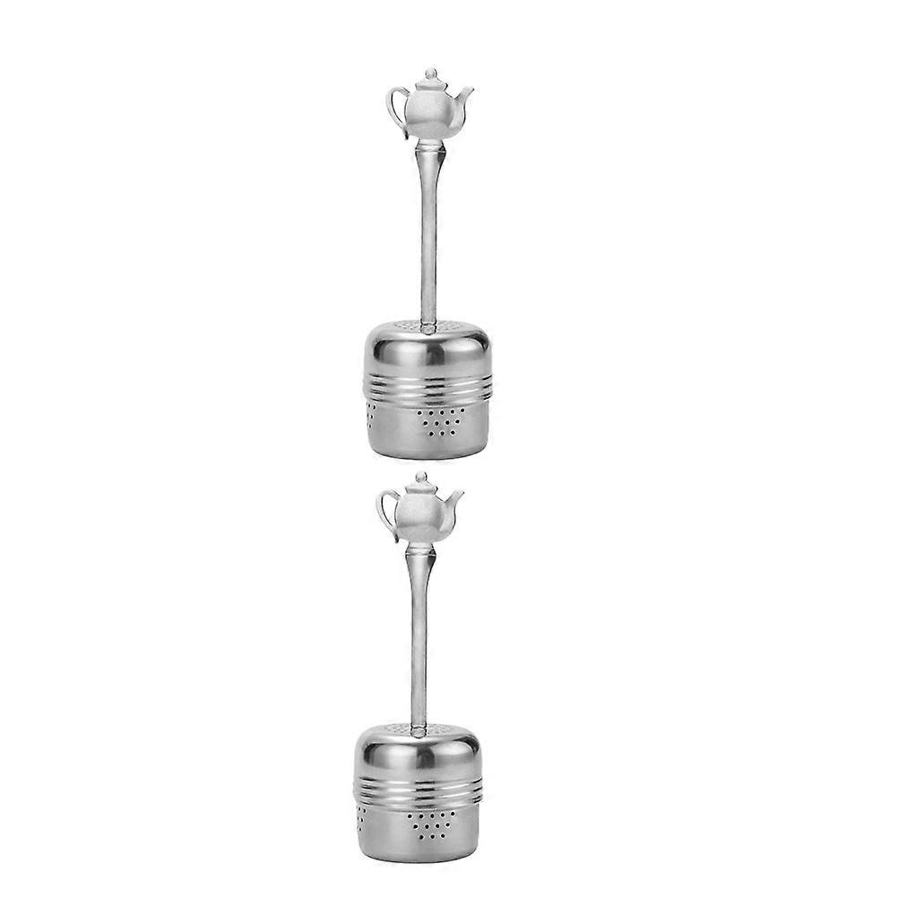 2Pcs Stainless Steel Tea Filter Creative Infuser Kitchen Tool