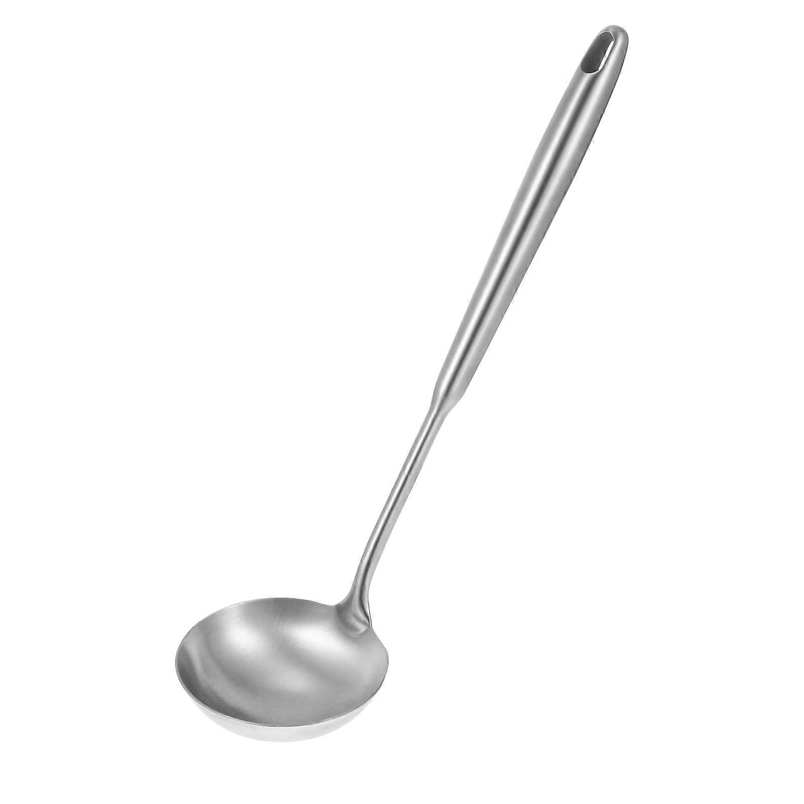 Stainless Steel Long Handle Soup Spoon & Ladle for Hot Pot, Dishwasher Safe Kitchen Tool for Safe Cooking