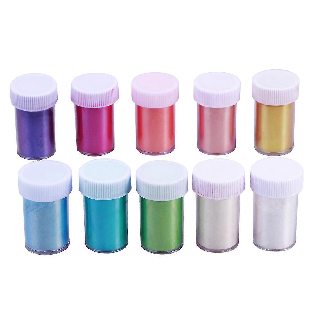 Σκόνη μαρμαρυγίας καλλυντικής ποιότητας 10 τεμάχια σε ποικιλία χρωμάτων, ταχείας τήξης, για γυναικεία χρήση