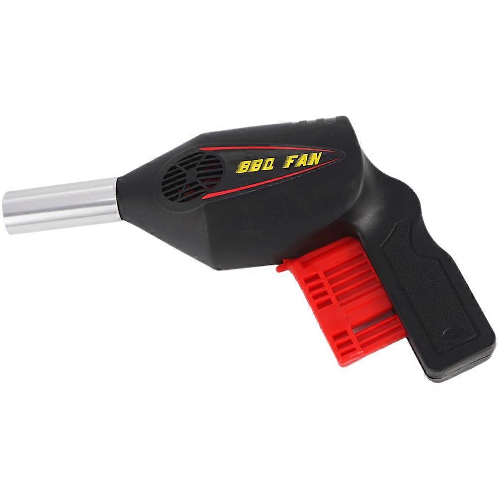 مروحة شواء محمولة مع مادة ABS لأنشطة التخييم في الهواء الطلق أداة منفاخ يدوية سوداء