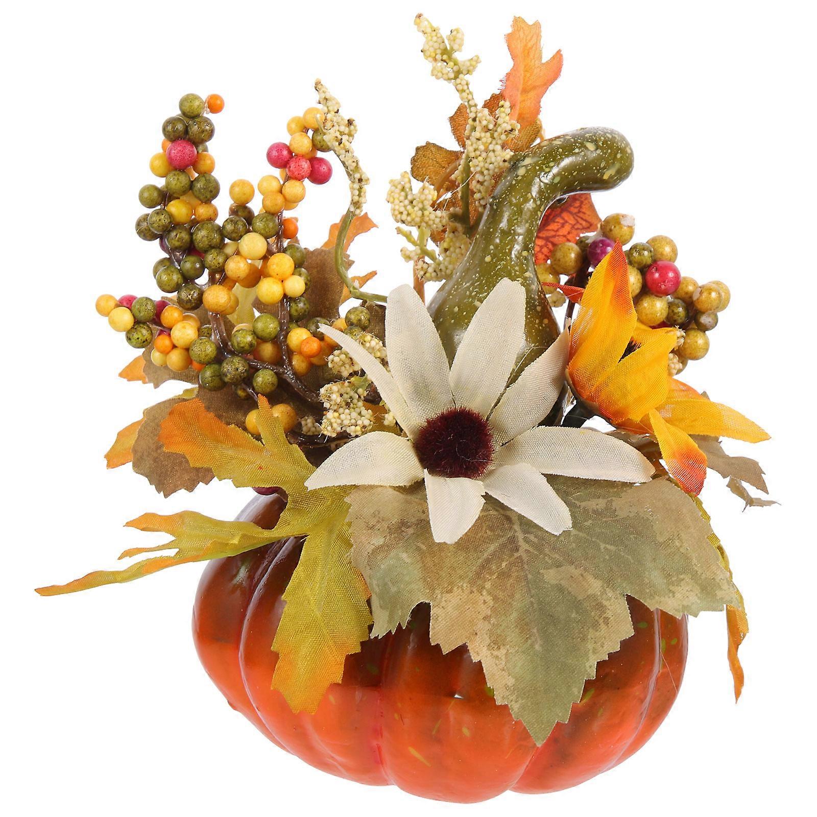 Halloween Tree Decorations Leaf Plant Autumn Pumpkin Easy Maintenance Random Style