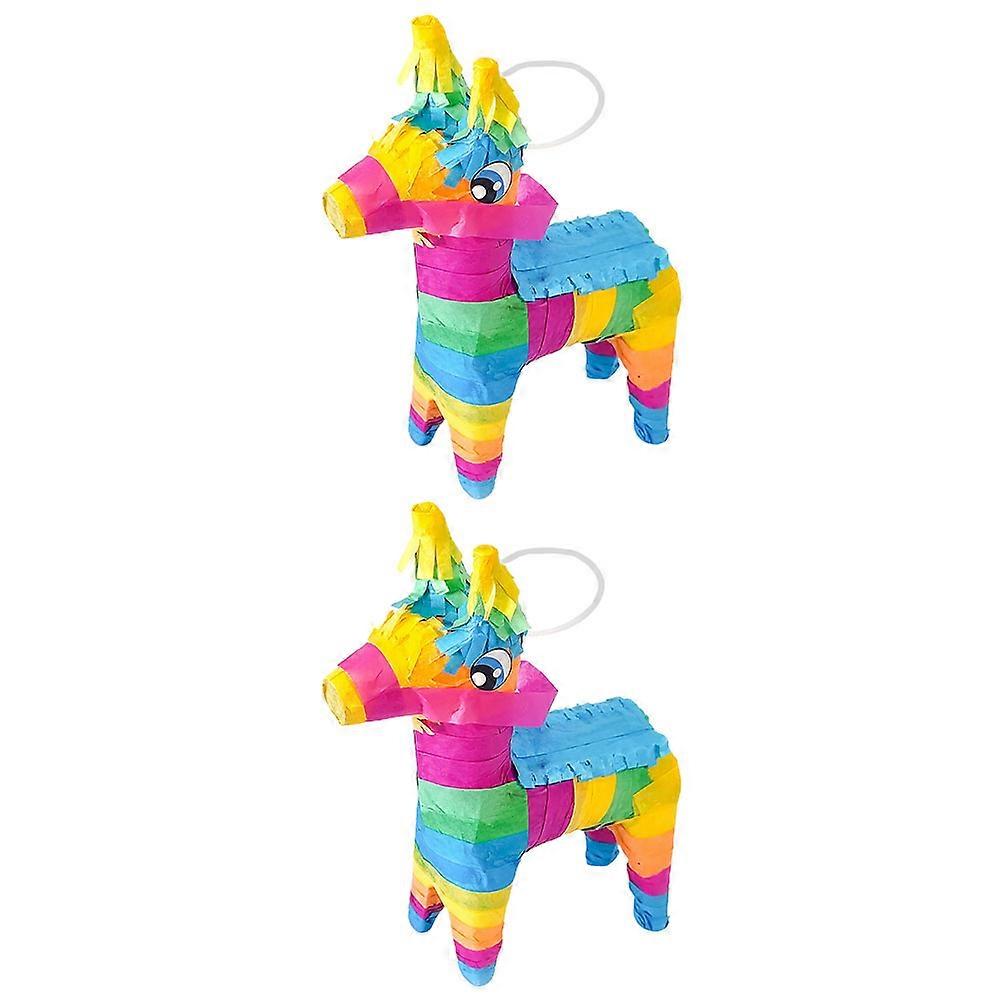 Mexican Pinata Toy Made of Paper for Party Use Fill with Candies Great for Birthday Parties 2pcs