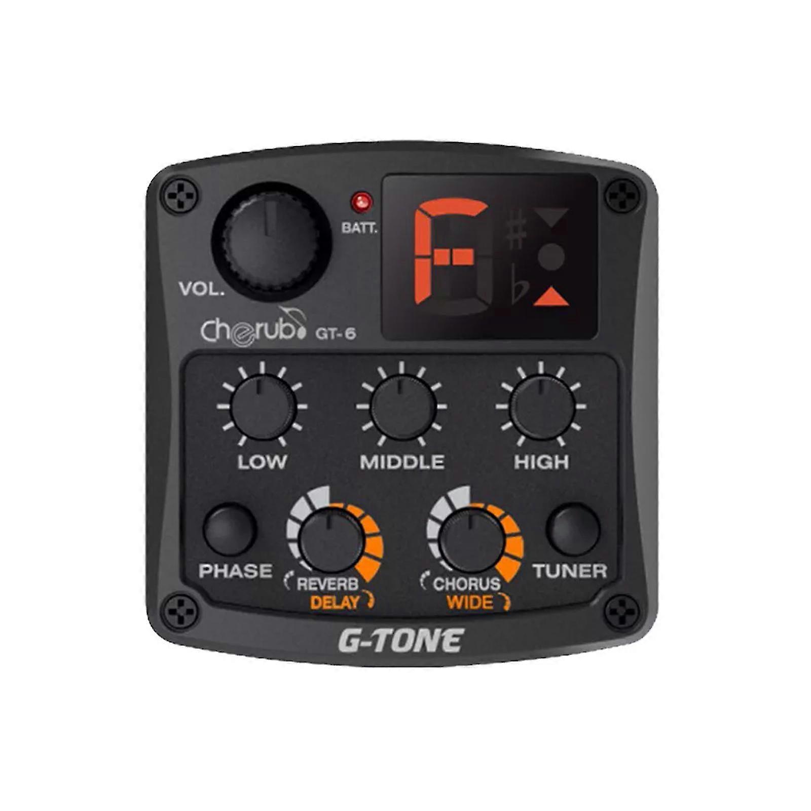 2025 3-bands förförstärkare equalizer reverb delay chorus bred kerub akustisk gitarr pickuper