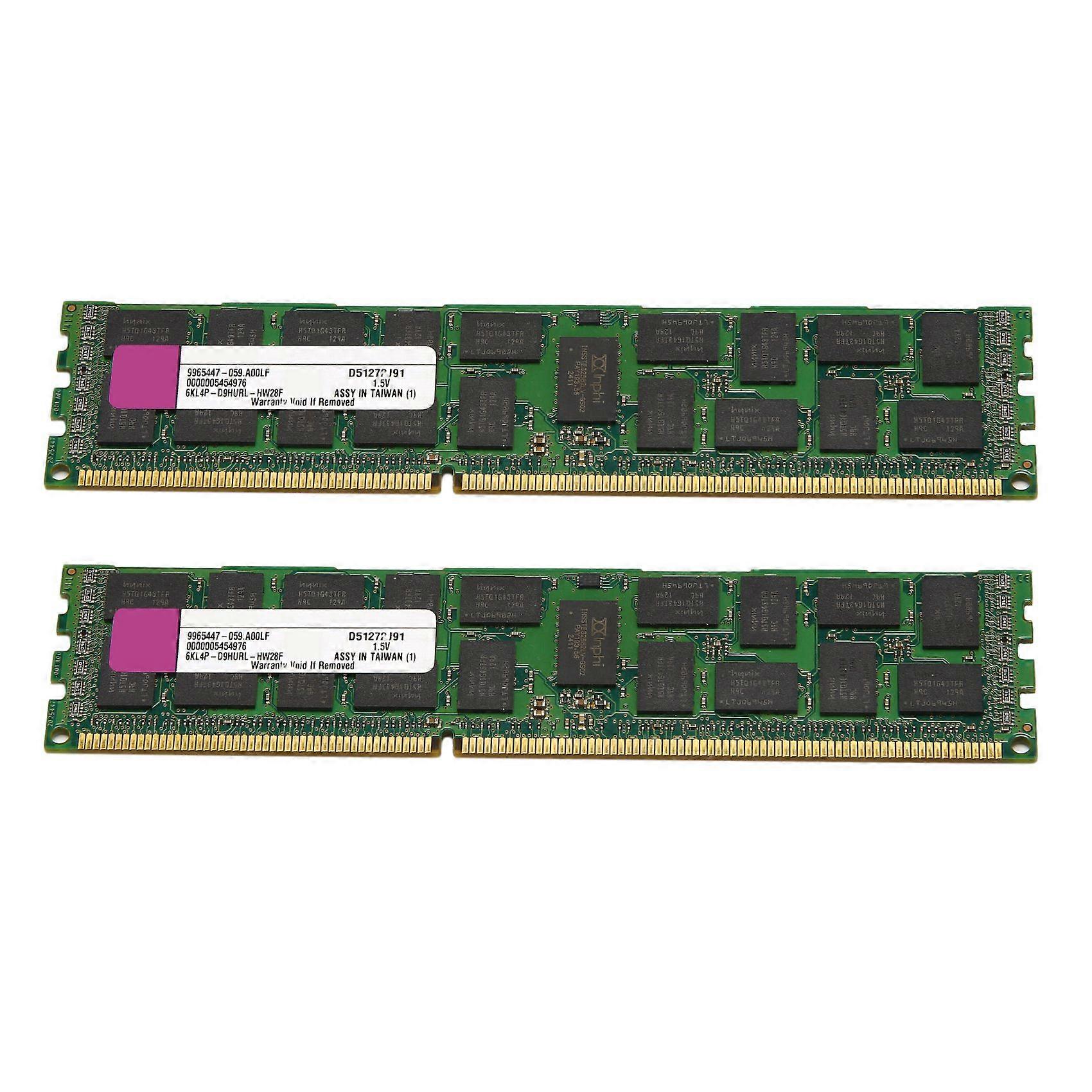2X 4GB DDR3 Ram Memory REG 1333MHz PC3-10600 1.5V DIMM 240 Pins for Desktop RAM Memoria