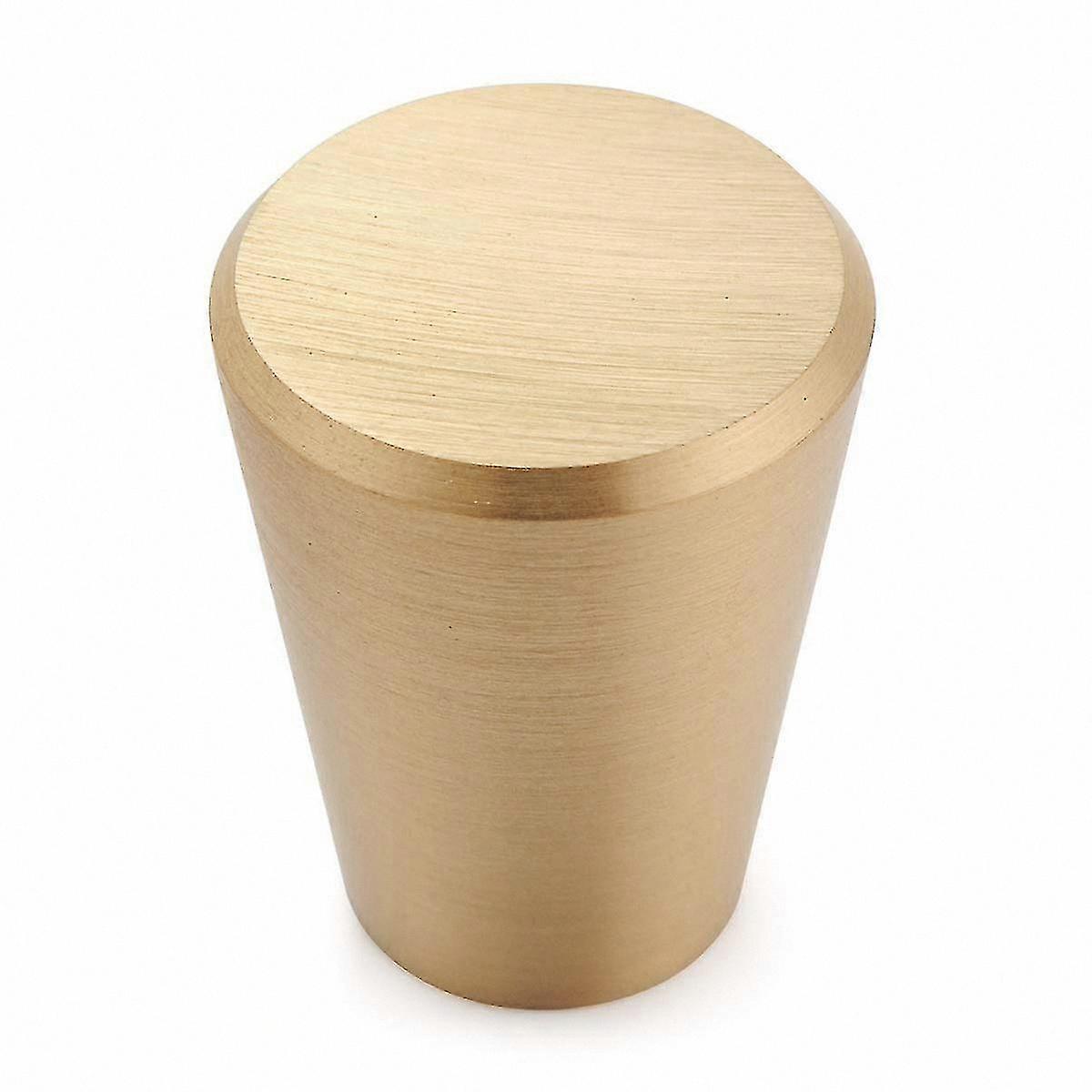 20mm Tapered Cabinet Handles, Set of 10 Gold Drawer Pulls for Furniture and Cupboards