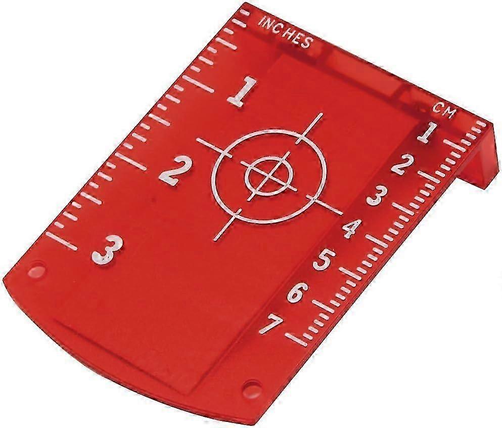 Red magnetic laser target board plate for UK construction professionals