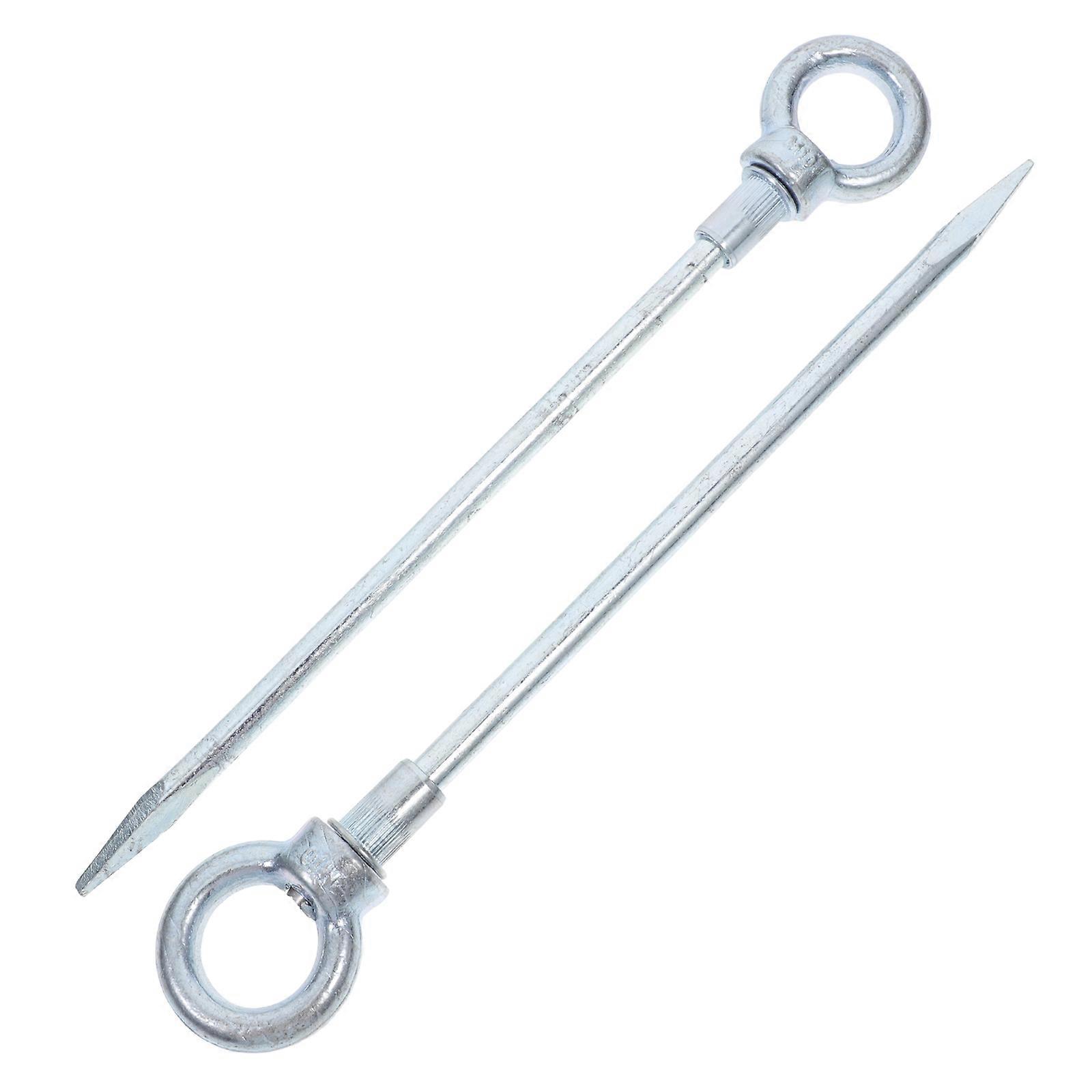 2Pcs Tent Pegs Reusable Heavy Duty Portable Ground Nails Tent Stakes