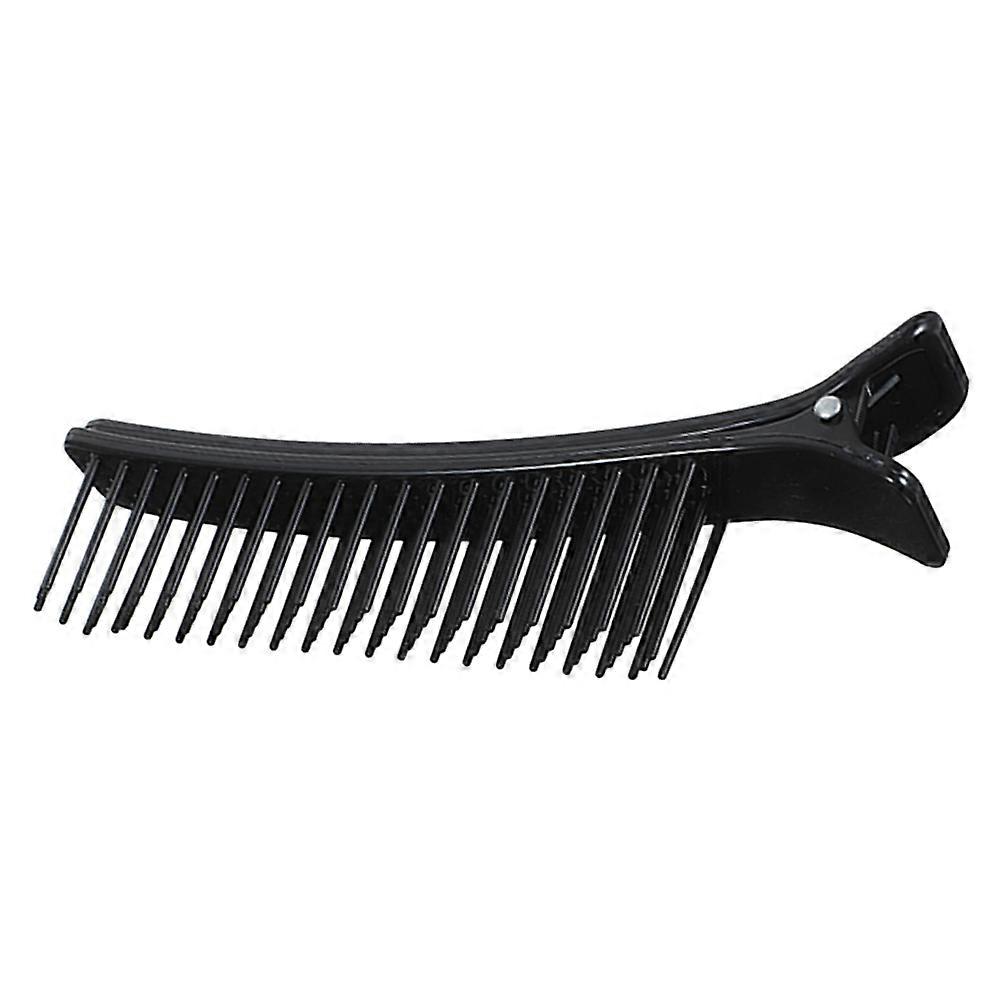 Sectioning Clips Hair Styling Clip Salon Use Professional Design Black 1Set