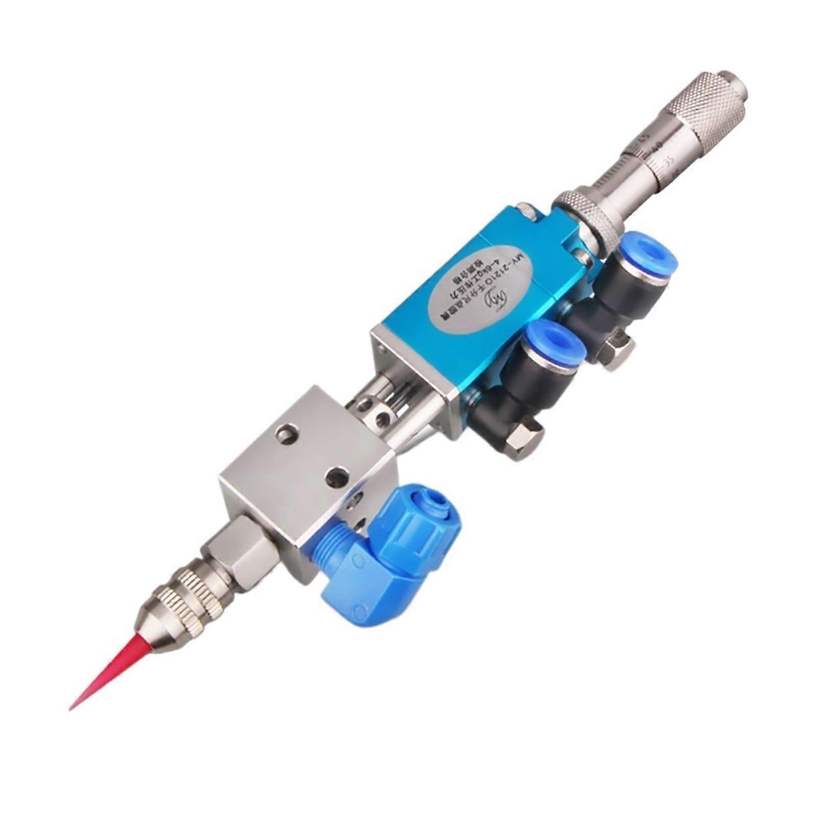Industrial Dosing Valve MY-2121Q Pneumatic Double Acting Needle-Off Glue Dosing Valve with Micrometer Adjustment Knob
