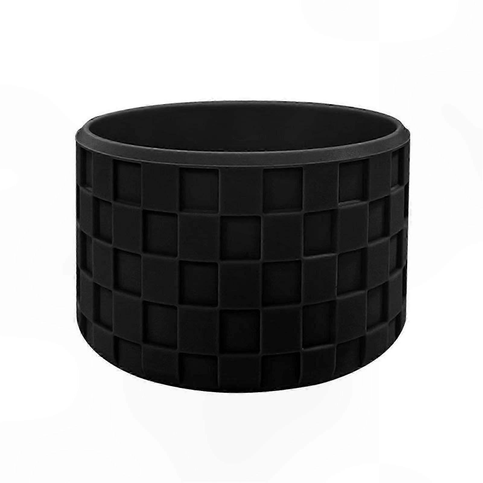 Plaid Texture Silicone Sleeve for Tumblers with Anti-Slip Base and Protective Boot Compatible with Water Bottles