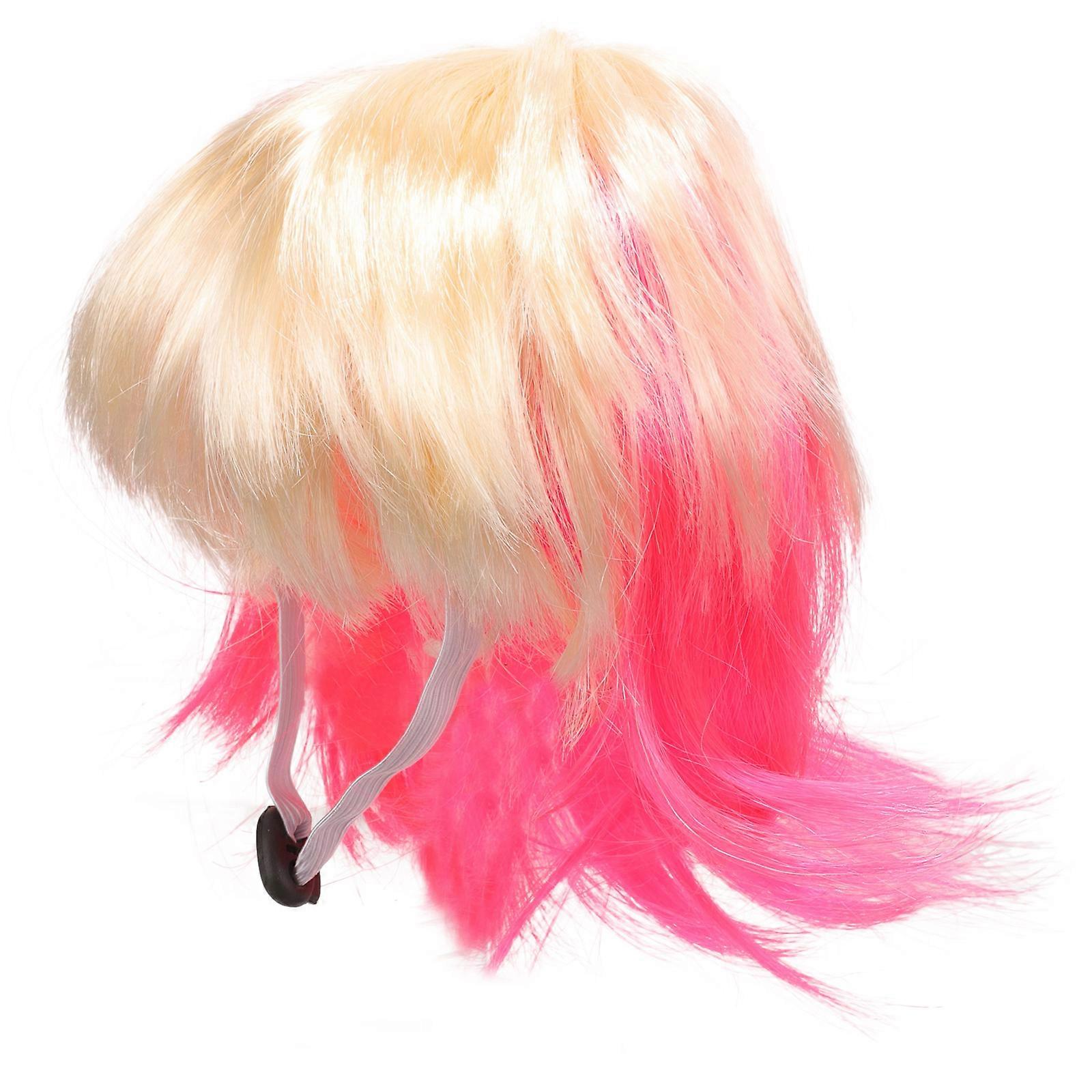 Dog Wig Made of Nylon Fiber for Pet with Assorted Color Lightweight and Durable for Festive Occasions