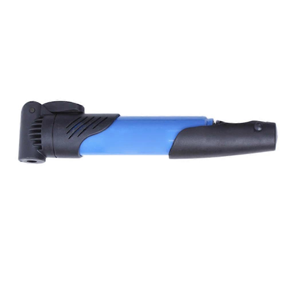Air Pump For Bicycle Mini Portable Bike Pump Handle Inflate Tires Accessories For Cyclists Blue 1Set